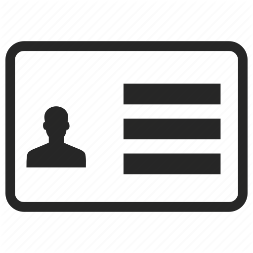 512x512 Card, Id, Id Card, Identity, Identity Document Icon