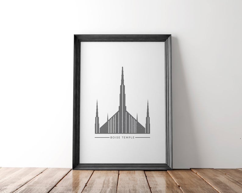 794x634 Boise Idaho Temple Lds Printable Icon Etsy