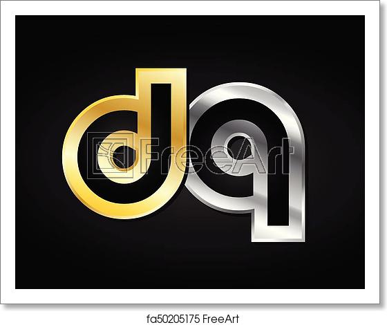 560x470 Free Art Print Of Gold Silver Letter Joint Logo Icon Alphabet