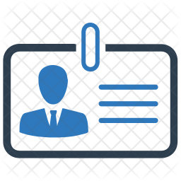 256x256 Identity Card Icon Of Flat Style