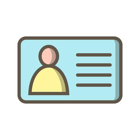 490x490 Vector Identity Card Icon