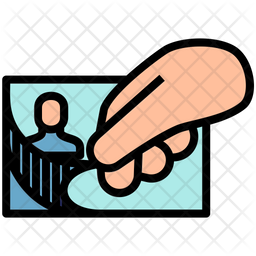 256x256 Identity Theft Icon Of Colored Outline Style