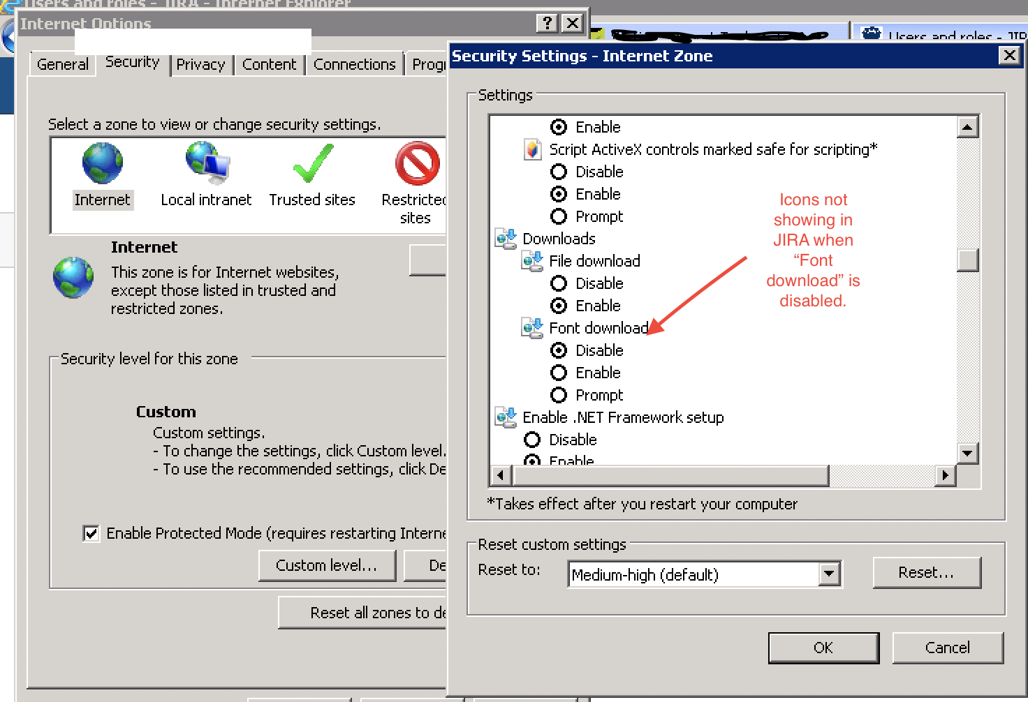 1472x1006 Jira Icons Missing On Internet Explorer