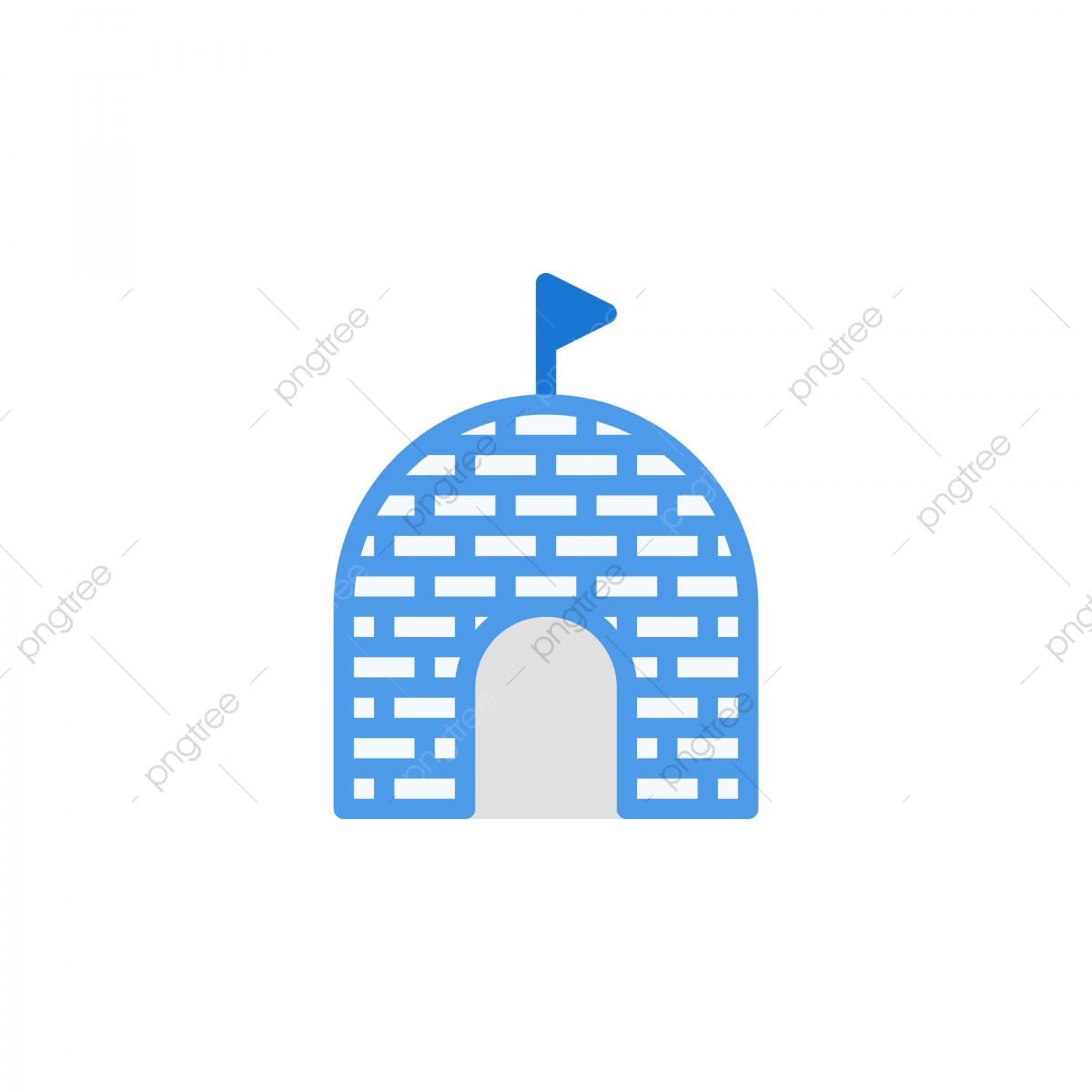 1200x1200 Igloo Icon Vector Illustration In Flat Style For Any Purpose