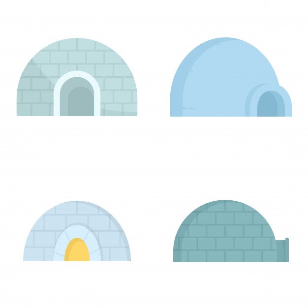 626x626 Igloo Icon Set Vector Premium Download