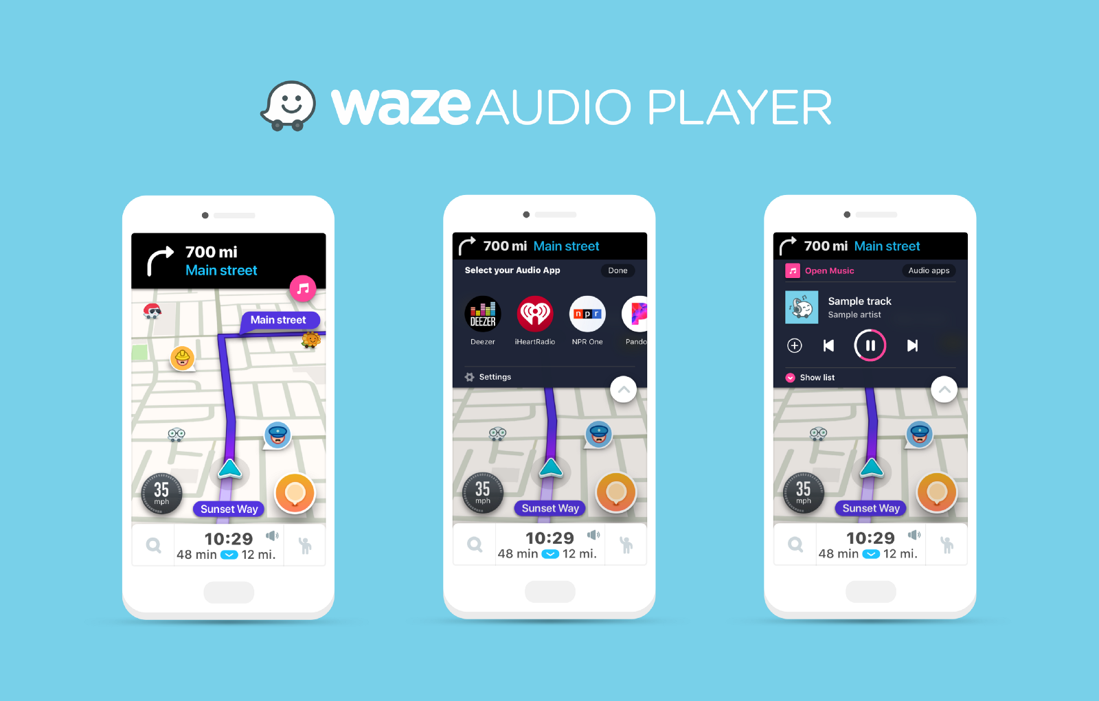 1600x1021 Waze Rolling Out Audio Player With Support For Spotify, Pandora