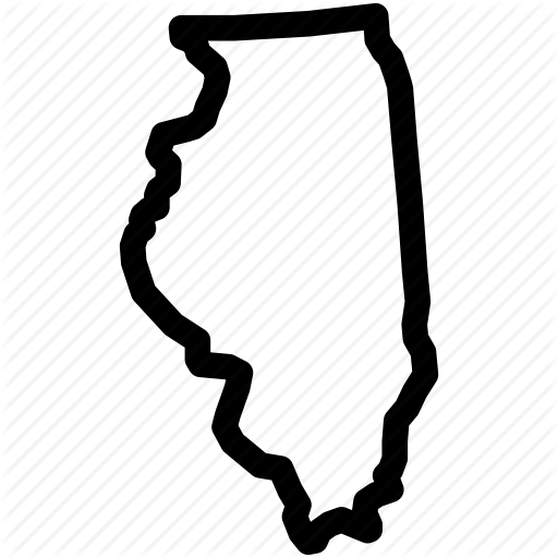 512x512 Illinois, Illinois Map, Illinois State, Map Icon