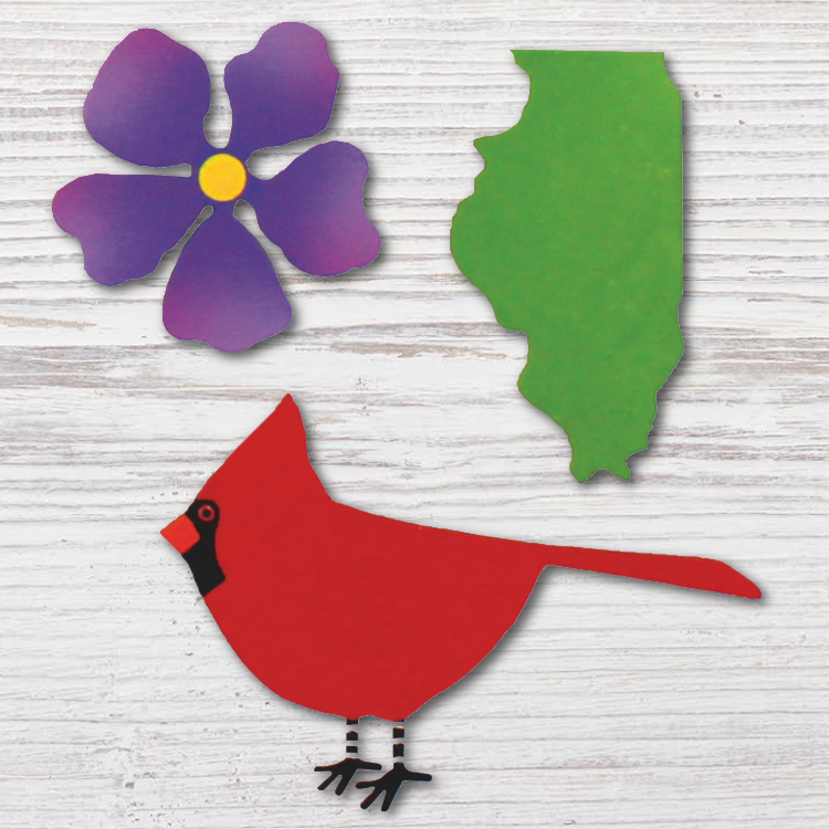 750x750 Illinois Icon Magnets