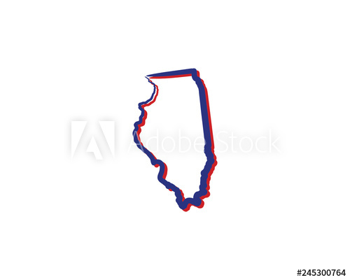 500x400 Illinois Outline Logo Icon