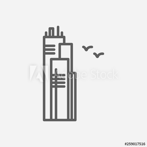 500x500 Illinois Icon Line Symbol Isolated Vector Illustration Of Icon