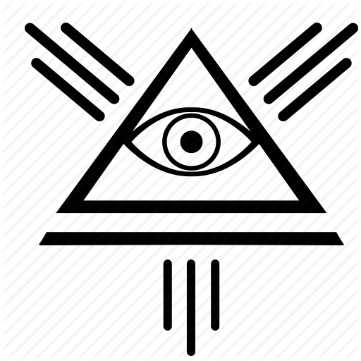 512x512 Eye, Illuminati, Pyramid, Triangle Icon