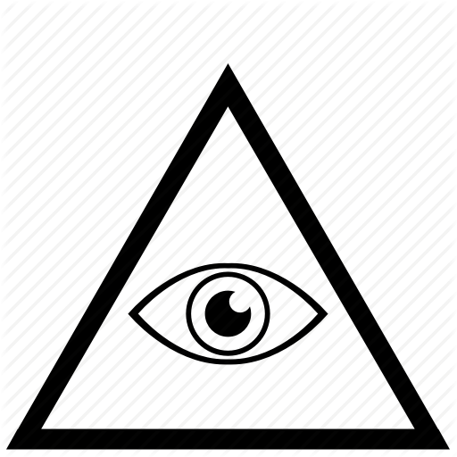 512x512 Border, Eye, Frame, Illuminati, Triangle Icon