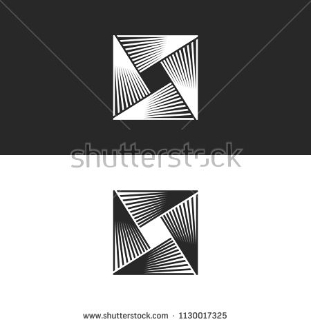 450x470 Square Logo Abstract Geometric Infinity Shape, Technology Linear
