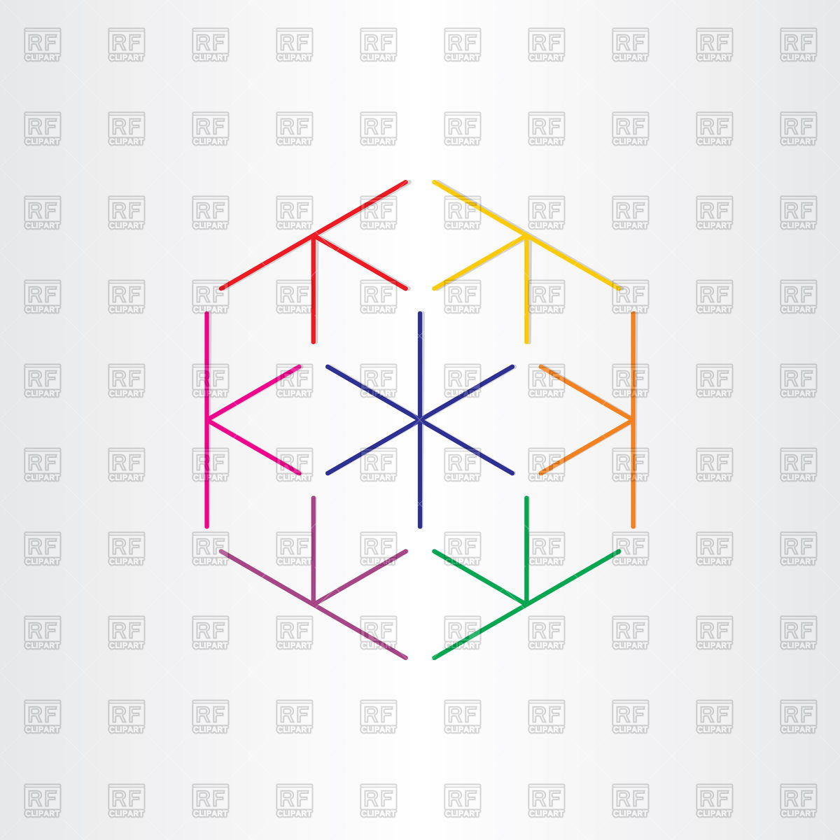 1200x1200 Cubes In Cube Optical Illusion Icon Vector Image Of Icons