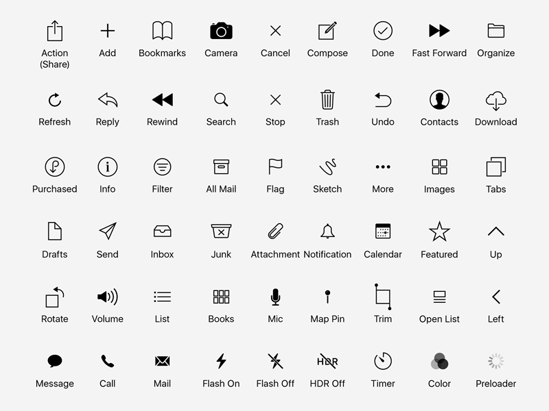 icon set free download illustrator