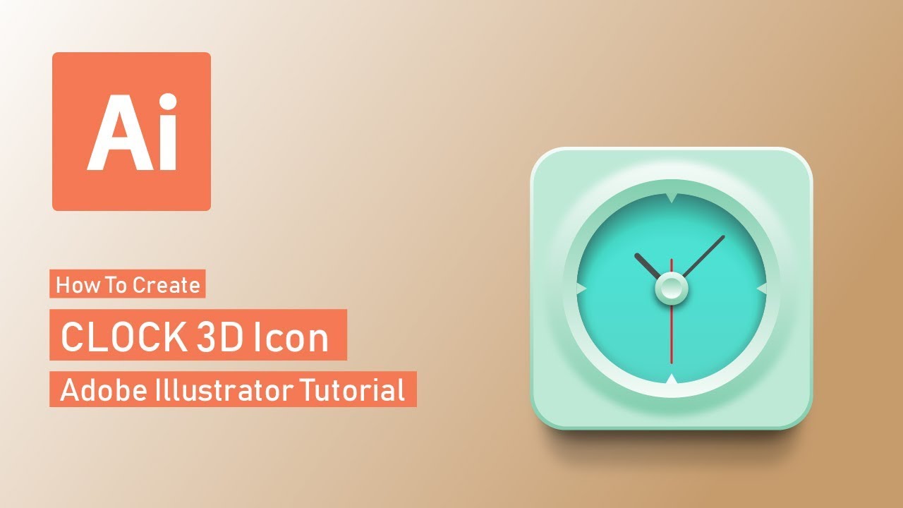 1280x720 How To Create Clock Icon Adobe Illustrator Tutorial