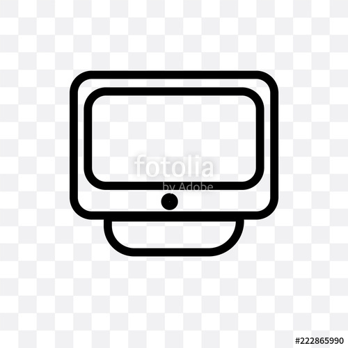 500x500 Imac Icon Isolated On Transparent Background Simple And Editable