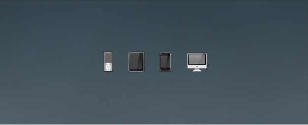 626x255 Ipod, Ipad, Iphone, And Imac Icons Free Download