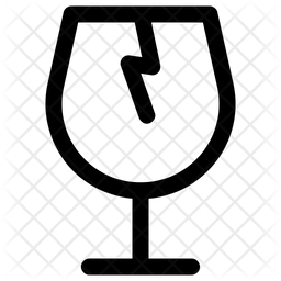 256x256 Broken Icon Of Line Style