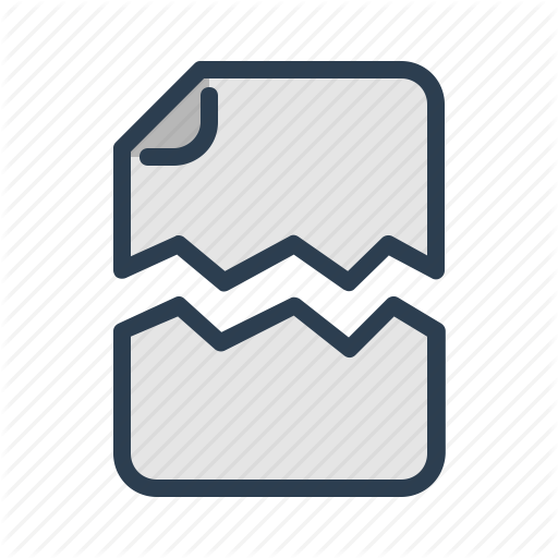 512x512 Broken, Damaged, Document, Icon