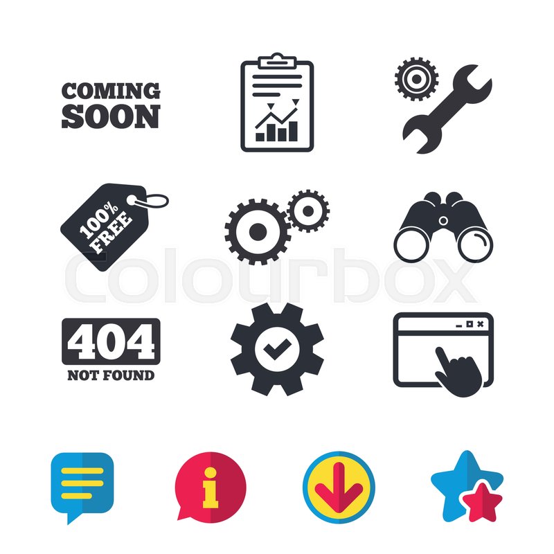 800x800 Coming Soon Icon Repair Service Tool Stock Vector Colourbox