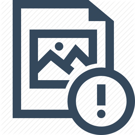 512x512 Image, Image Error, Image Warning, Photo Error Icon