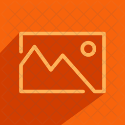 256x256 Gallery Icon Of Flat Style