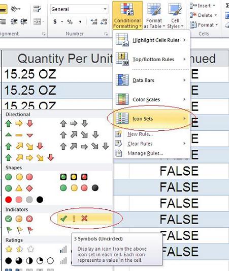 451x532 Use Excel's Conditional Formatting Feature To Display Simple Icons