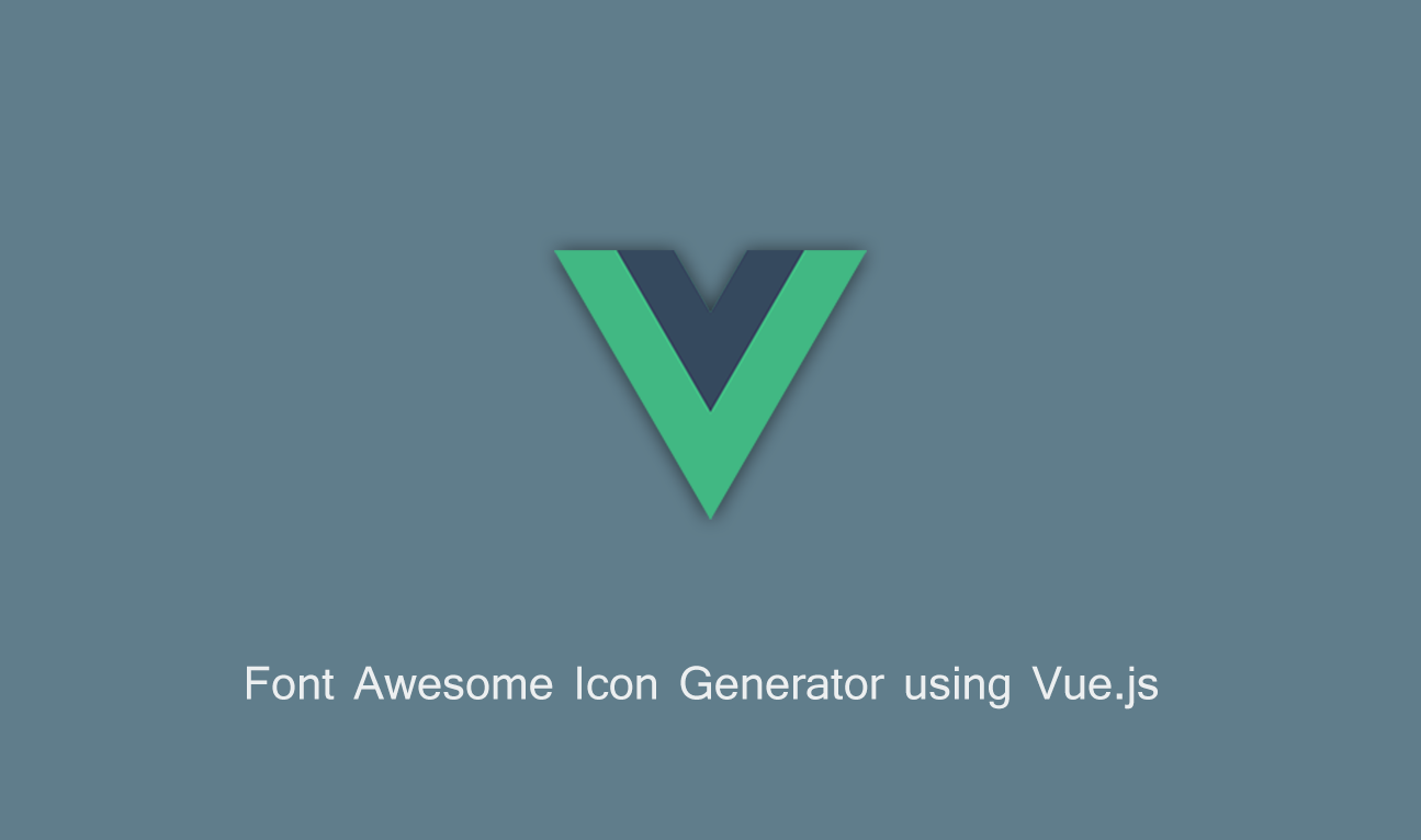 1295x766 Font Awesome Icon Generator Using Vue Js