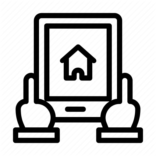 512x512 House, Online, Property, Realestate, Tablet Icon