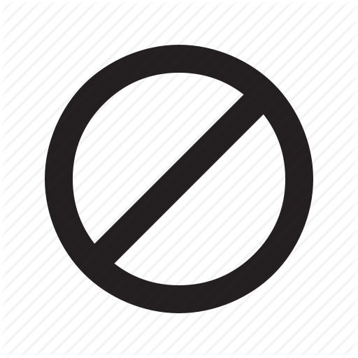 512x512 Block, Disable, Unavailable Icon