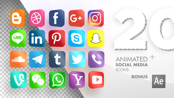 Animated Social Media Icons 590x332 Animated Social Media Icons