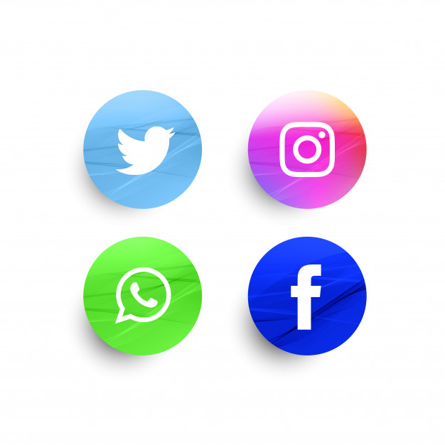 Abstract Stylish Social Media Icons Set Vector Free Download 626x626 Abstract Stylish Social Media Icons Set Vector Free Download