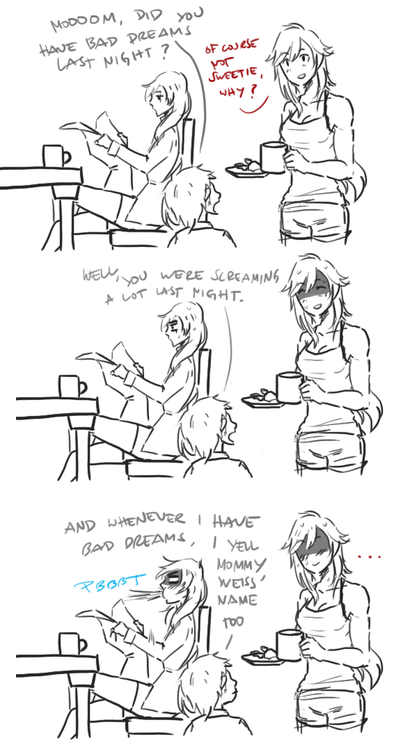 401x750 Imagine Your Otp As Parents Of A Small Child Rwby