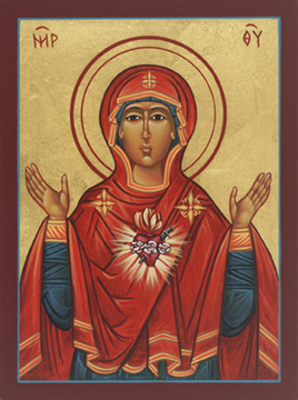 Immaculate Heart Of Mary Icon