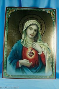 200x300 Immaculate Heart Of Mary Catholic Icon Deva Mariia S Serdtcem Ikona
