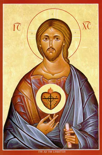 393x600 The Sacred Heart Icon Reproduction