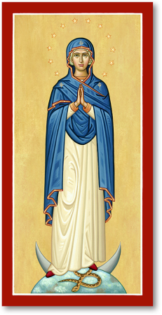 231x450 Blessed Virgin Mary Icons Immaculate Conception Icon Monastery