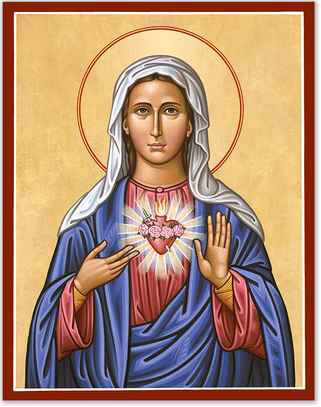 631x800 Blessed Virgin Mary Icons Immaculate Heart Icon Monastery Icons