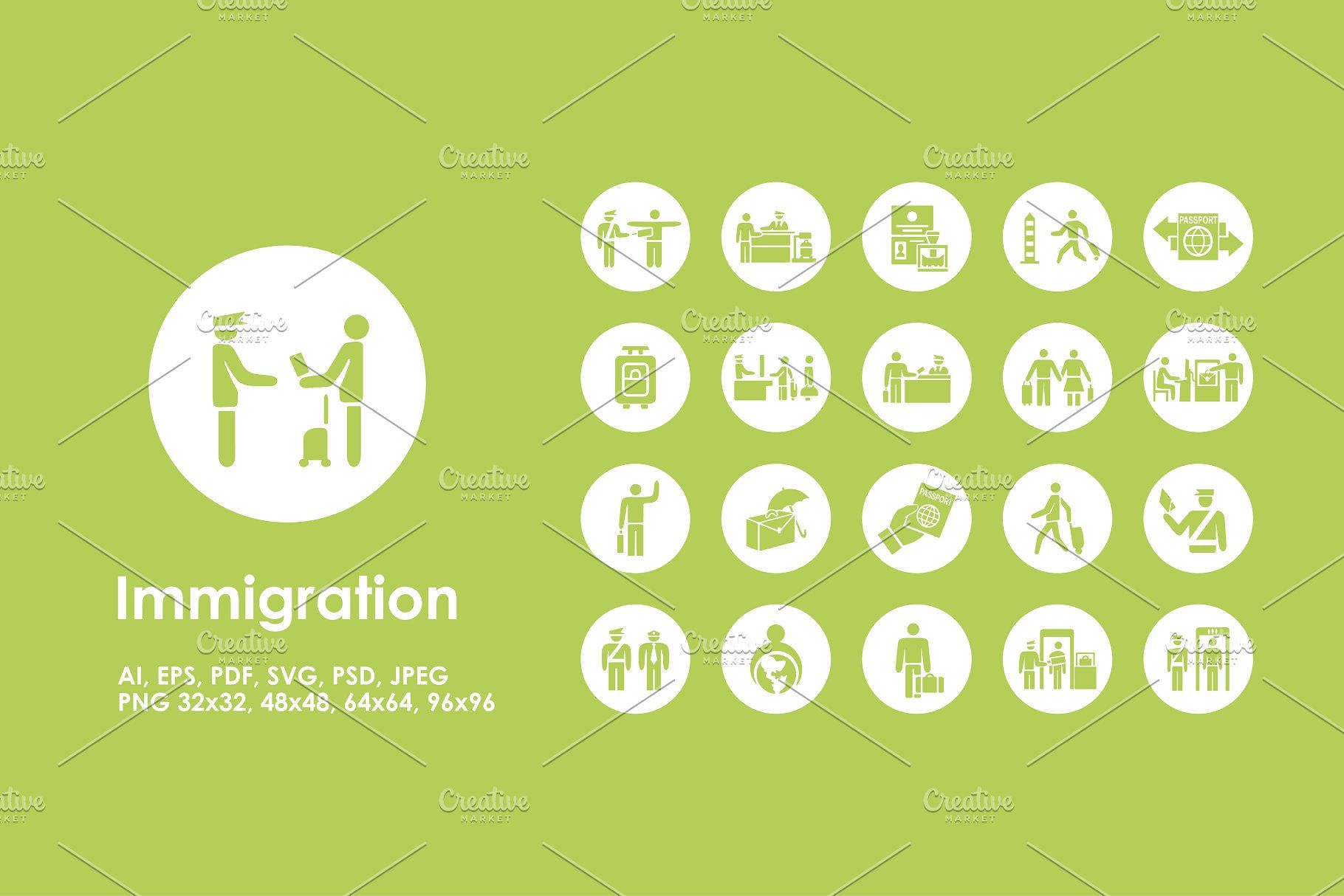 1820x1214 Immigration Simple Icons