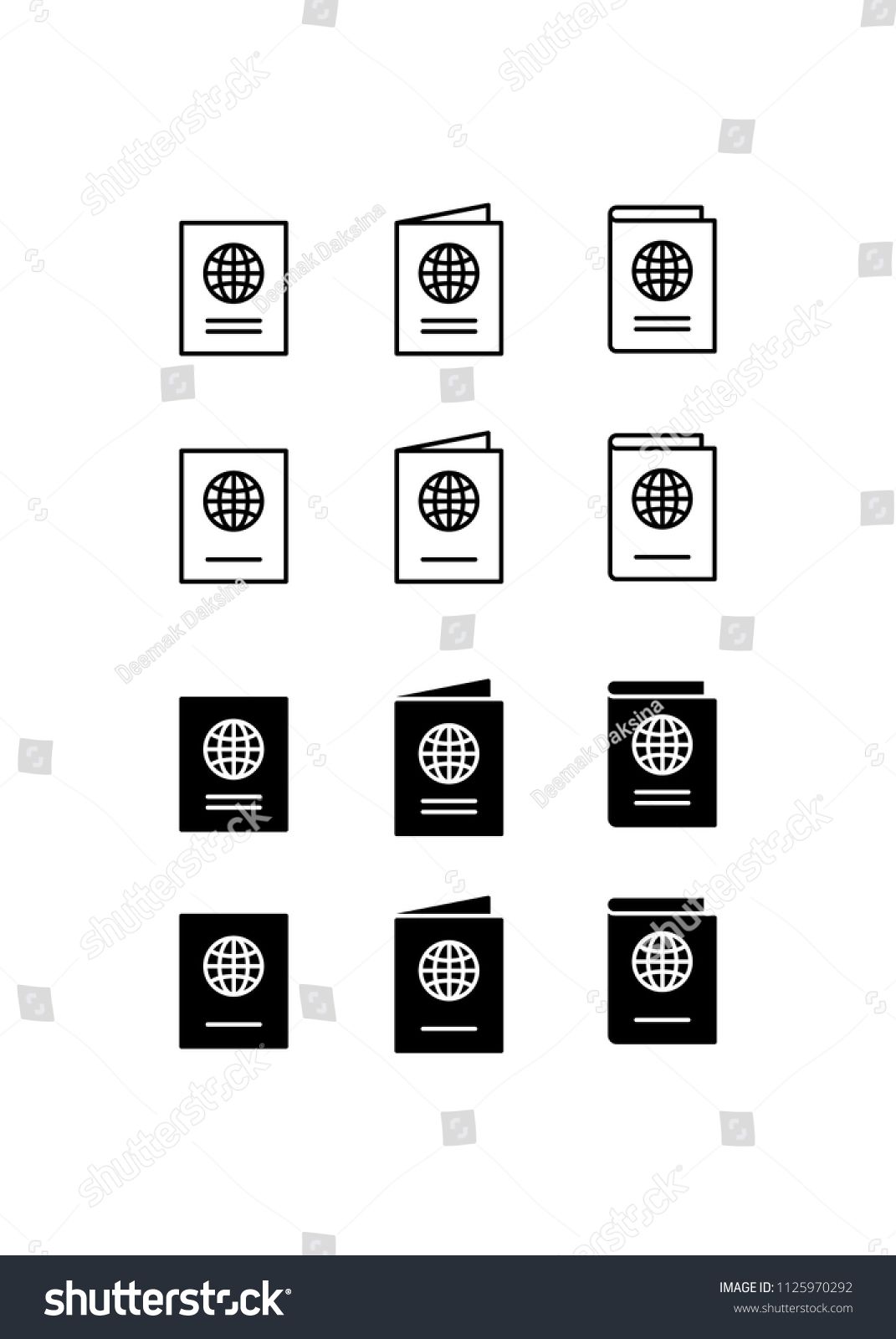 1071x1600 Passport Icon Set Passport, Travel, Document, International, Id