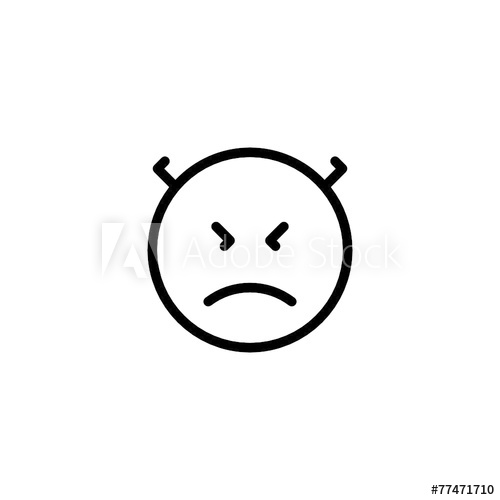 500x500 Imp Emoji Trendy Thin Line Icon