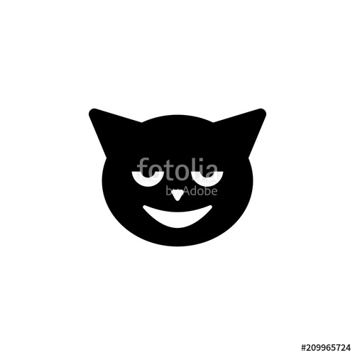 500x500 Normal Smiling Imp Cat Icon Element Of Emotions Icon For Mobile