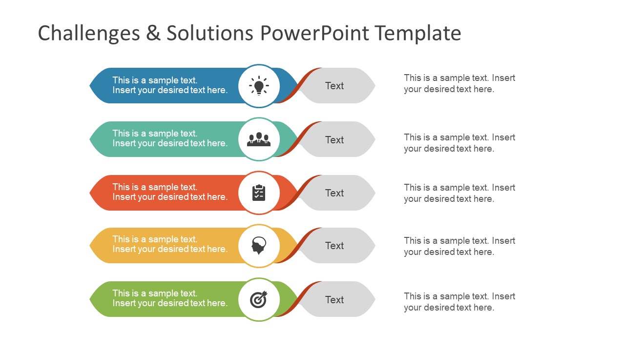1280x720 Challenges Solution Powerpoint Template
