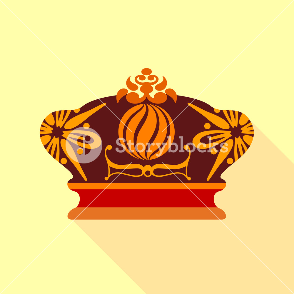 1000x1000 Imperial Crown Icon Flat Illustration Of Imperial Crown Vector