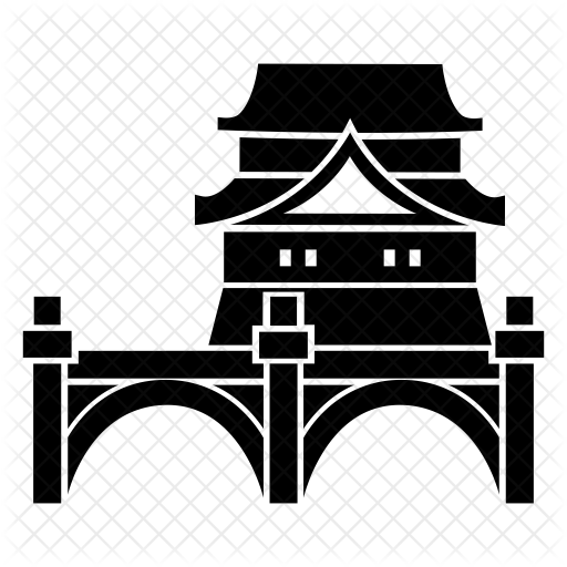 512x512 Imperial Palace Icon Of Glyph Style