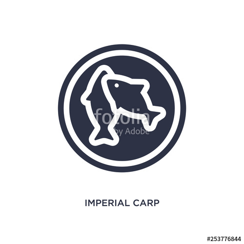 500x500 Imperial Carp Icon On White Background Simple Element