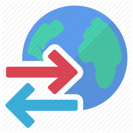 512x512 Data, Earth, Export, Import, Information, World Icon