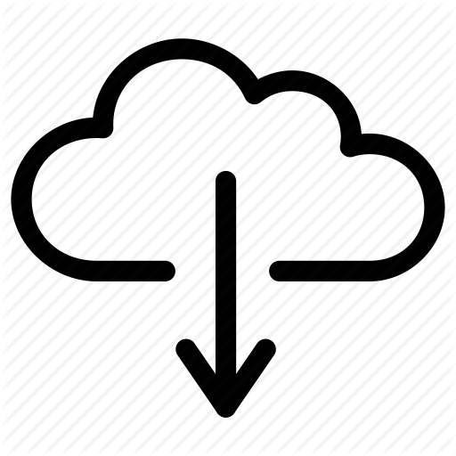 512x512 Cloud, Data, Download, Downloading, Import, Receive, Storage Icon