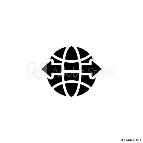 500x500 Import Export Icon Vector